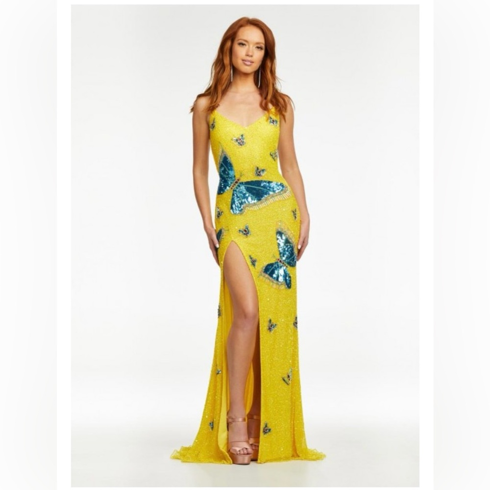 Yellow butterfly gown